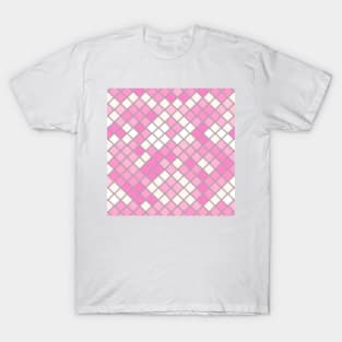 LILAC DIAMOND DESIGN, PASTEL COLOR, DIAMOND PATTERN T-Shirt